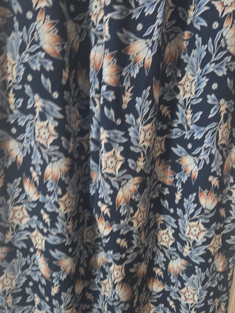 Max Studio Navy Floral Maxi Skirt - Picture 7 of 7